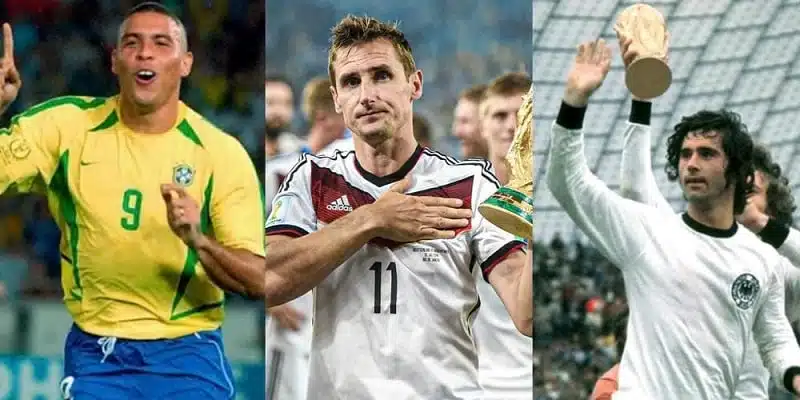 Top 3 cầu thủ ghi nhiều bàn thắng nhất tại World Cup